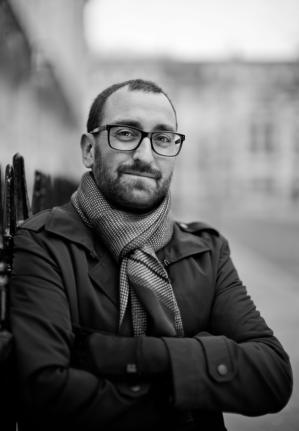 Portrait photography. British composer and producer Barrie Gledden at the London Workshop January 2013 as the portrait subject. © 2013 Thorsten Overgaard. Leica M Monochrom with Leica 50mm Noctilux-M ASPH f/0.95. © 2013-2016 Thorsten Overgaard. 