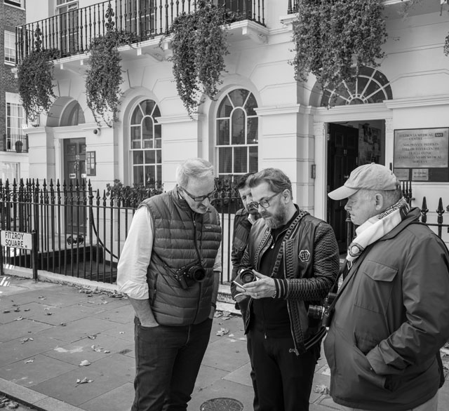 Questions and answers on the road. Fitzroy Square in London by Eric Scots-Knight. 