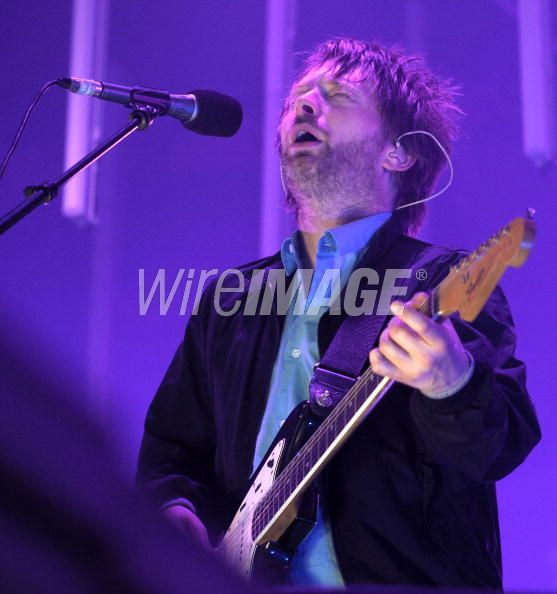 Thom Yorke of Radiohead performs at the Roskilde Festival 2008
