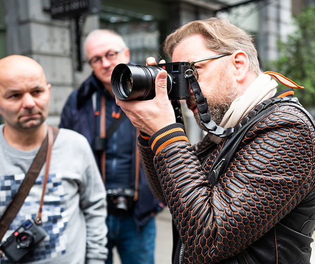 Out and about with the 75mm Noctilux in Brussels 2018. Photo by Helmut Kaind. 