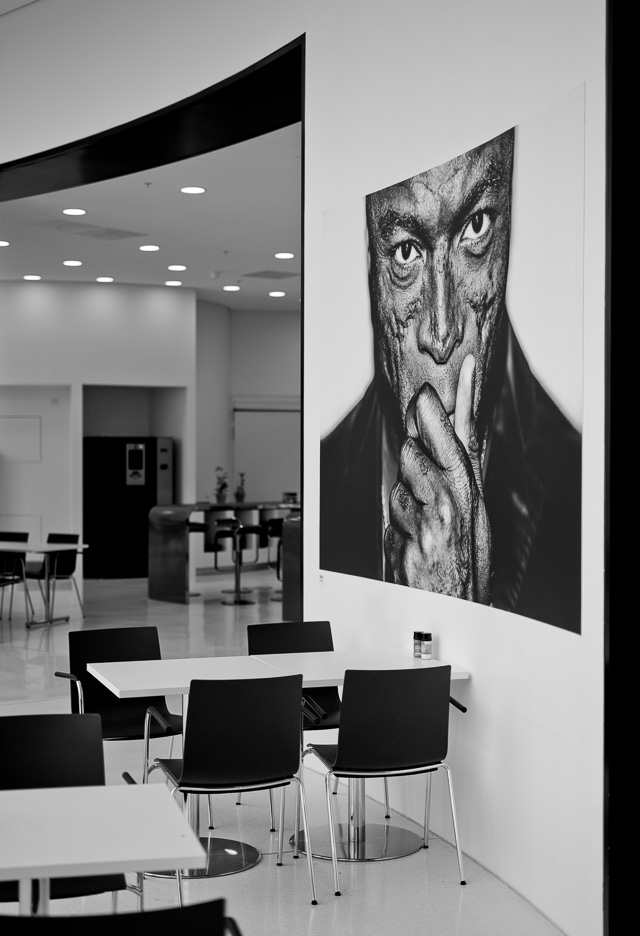 The Leica Campus in Wetzlar, May 2016. On the wall is a picture of Seal by Till Bronner. Leica M9 with Leica 50mm APO-Summicron-M ASPH f/2.0. © 2016 Thorsten Overgaard.
