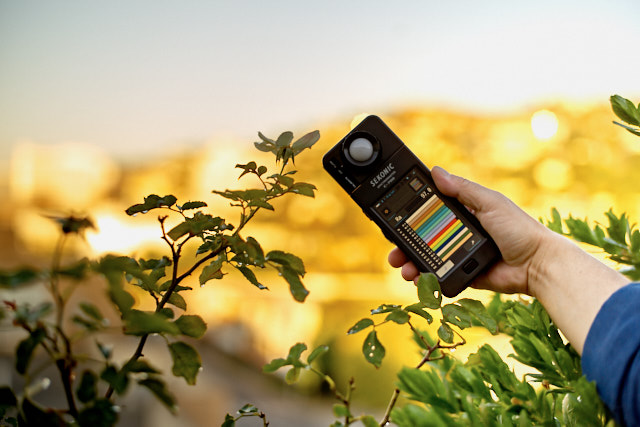 Color spectrometer used to measure the light quality, the CRI index. © Thorsten Overgaard. 