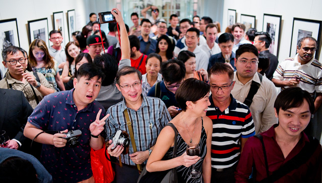 Exhibition von Overgaard opening night in the Leica Gallery Singapore.