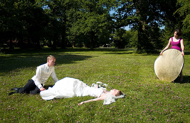 Bryllupsfotografering i Dyreparken i Kbenhavn