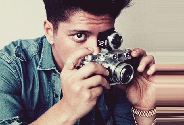 Bruno Mars with Leica. 