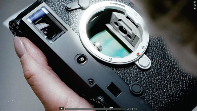 The Leica M bayonet on the Leica M10. 