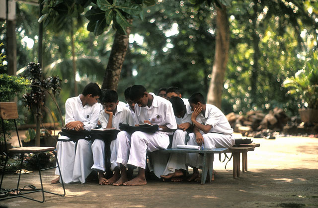 A Buddhist Sunday School, Sri Lanka. Leicaflex SL motor with Leica 80mm Summilux-R f1.4, 100 ISO Astia, Imacon/Hasselblad Flextight Photo scan. © 2005-2016 Thorsten Overgaard. 