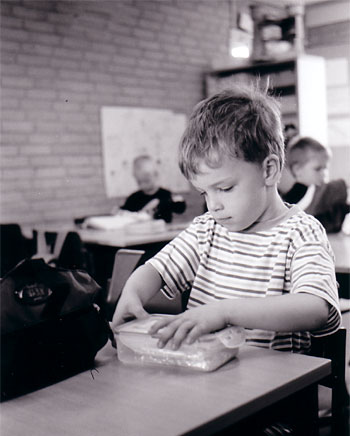 Oliver Overgaard first schoolday