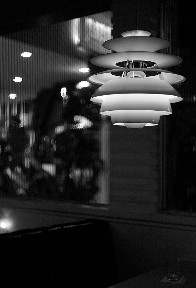 The Standard hotel's diner with Danish Louis Poulsen lamps. Leica M9 with Leica 50mm Noctilux-M f/1.0