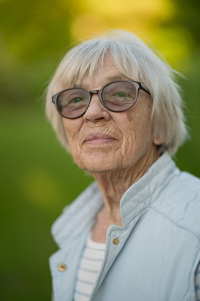 My mother, Jytte von Overgaard. She lives in a house with 28 rooms in Denmark that she bought, renovated and maintained as single mom 30 years ago. Leica M10 Leica 75mm Noctilux-M ASPH f/1.25. © 2018 Thorsten von Overgaard.