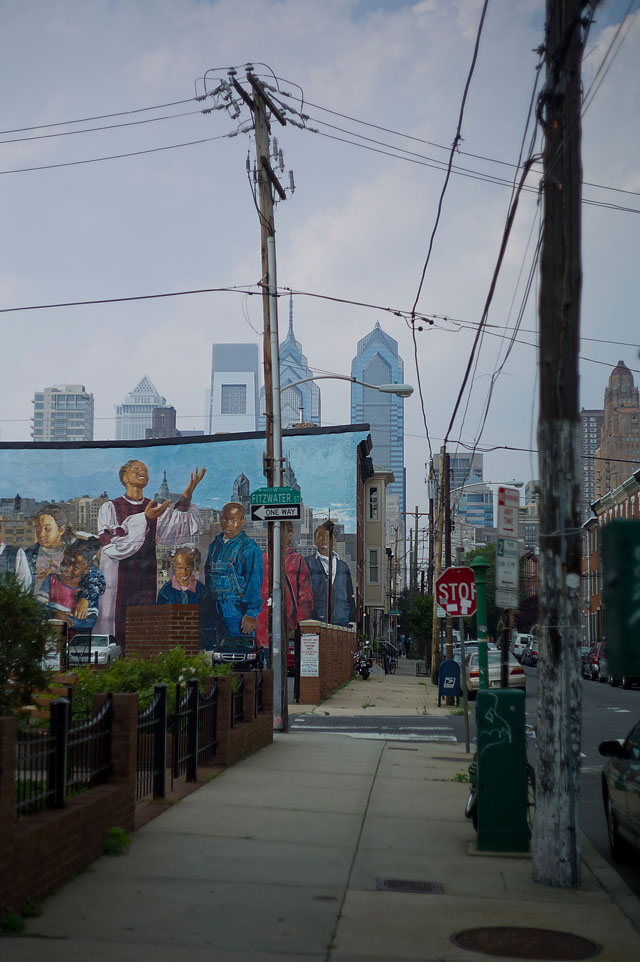 Philadelphia downtown seen from Fitzwater Street, July 2011. Leica M9 with 50mm Summicron-M f/2.0 (II). © Thorsten Overgaard.