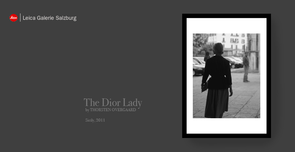 The "Dior Lady" from "The Salzburg Collection", first published at Leica Galerie Salzburg in 2012. © Thorsten Overgaard.