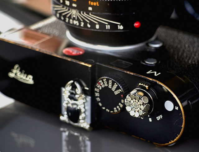 The Leica M240 will 'brass' as it gets used and the black paint wears off. © Thorsten Overgaard. 