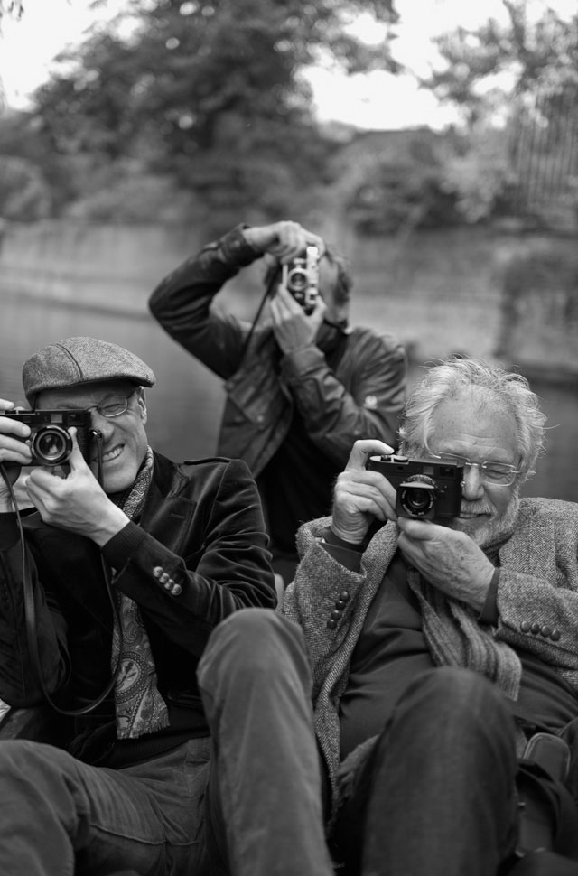 On a boat trip at Cambridge University. Matthias Frei, Hartmut Henninge and Ernst Schlogelhofer. Leica M Monochrom with Leica 50mm APO-Summicron-M ASPH f/2.0