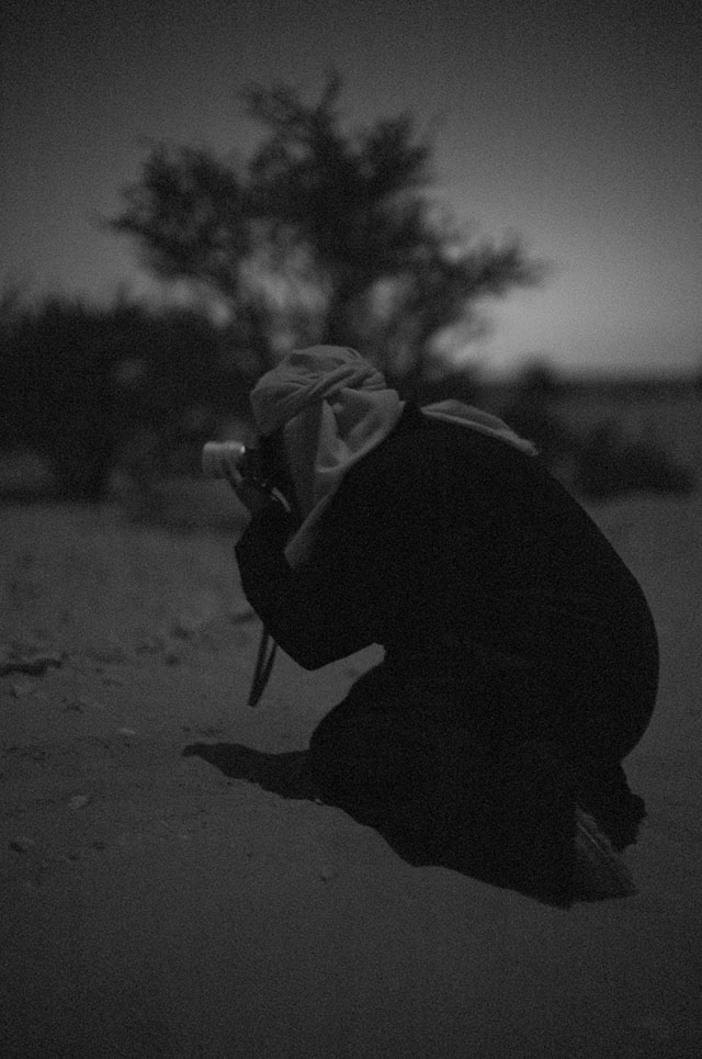 Khalid Al-Thani photographing by moonlight