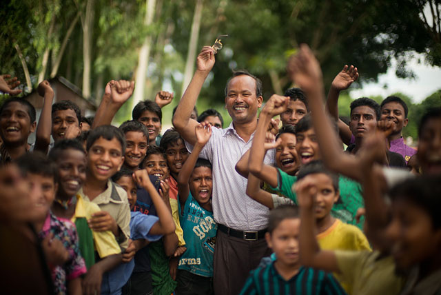 The local school headmaster in the destination city, Dinajpur, Mr. Bishwanath Roy, was and is the reason I had to go to Bangladesh. He's been doing some noteable actions building a school and community. Enough to fill eight pages in an international magazine. © Thorsten Overgaard. Leica M 240 with Leica 50mm Noctilux-M ASPH f/0.95. 