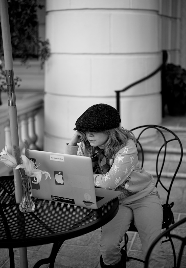 Robin Skyping with the family in Denmark. Leica M 240 with Leica 50mm Noctilux-M ASPH f/0.95.   