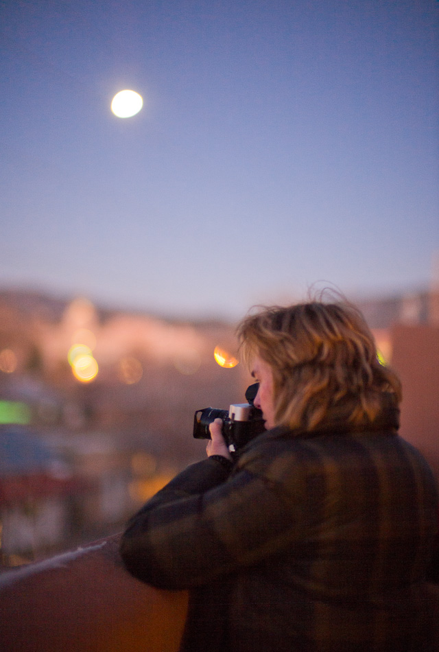 Sarah Satow from Alaska in Santa Fe. Leica M 240 with Leica 50mm Noctilux-M ASPH f/0.95.  