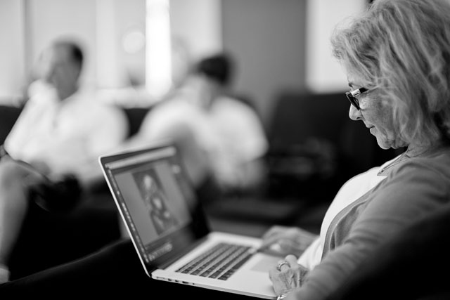 Editing in the Overgaard Workshop. Leica SL with Leica 50mm Noctilux-M ASPH f/0.95. © Thorsten Overgaard. 