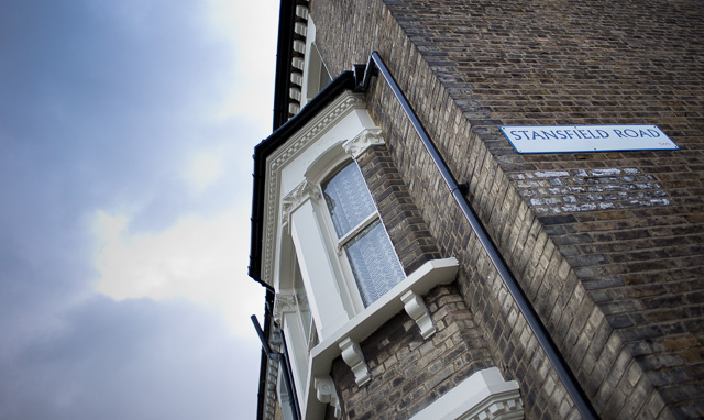 The street David Bowie grew up on in Brixton, London. Leica M 240 with Leica 28mm Summilux-M ASPH f/1.4. © 2016 Thorsten Overgaard.