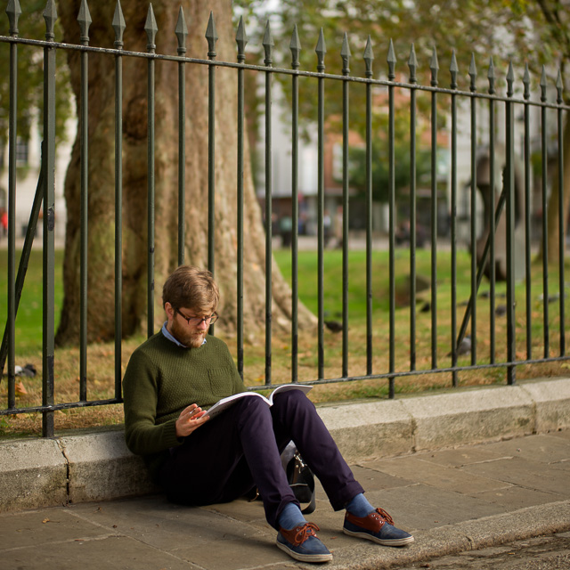 Reading in the lunchbreak. Leica M-D 262 with Leica 50mm Noctilux-M ASPH f/0.95. © 2016 Thorsten Overgaard.