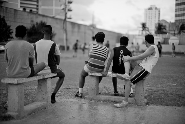 Local kids playing football after sunset. Leica M10 with Leica 50mm Noctilux-M ASPH f/0.95. Copyright 2017-2018 Thorsten von Overgaard.