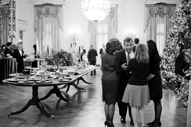 Governor of New Jersey, Chris Christie in a conversation in the State Dining Room. Leica M10 with Leica 50mm Summilux-M ASPH f/1.4 BC. © 2017 Thorsten von Overgaard. 