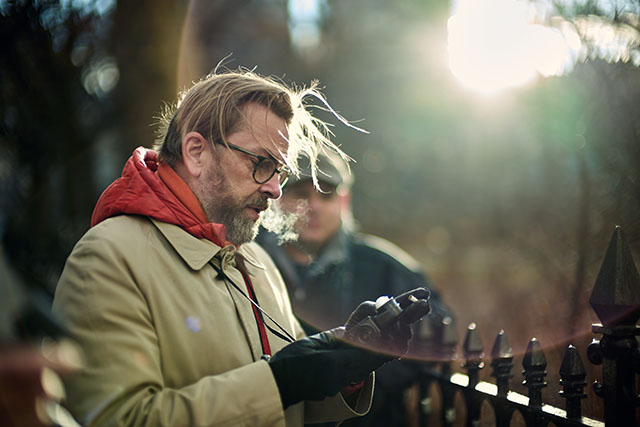 Thorsten Overgaard in New York Leica Sl with Leica 50mm Noctilux-M ASPH f/0.95. © Dave Chenn.