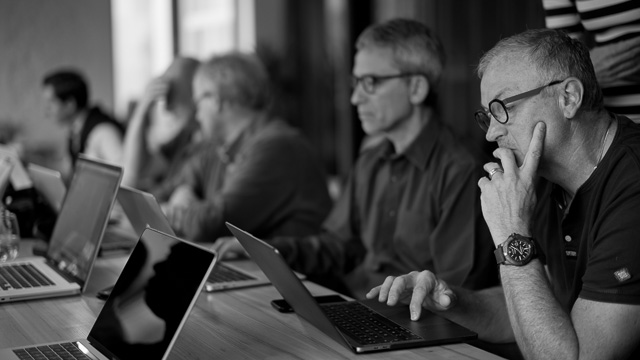 Editing in the Brussels Workshop. © 2018 Thorsten von Overgaard. 