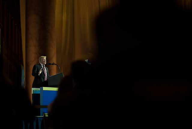 President Donald Trump in Washington DC. Leica M10 with Leica 75mm Noctilux-M ASPH f/1.25. © 2018 Thorsten von Overgaard.