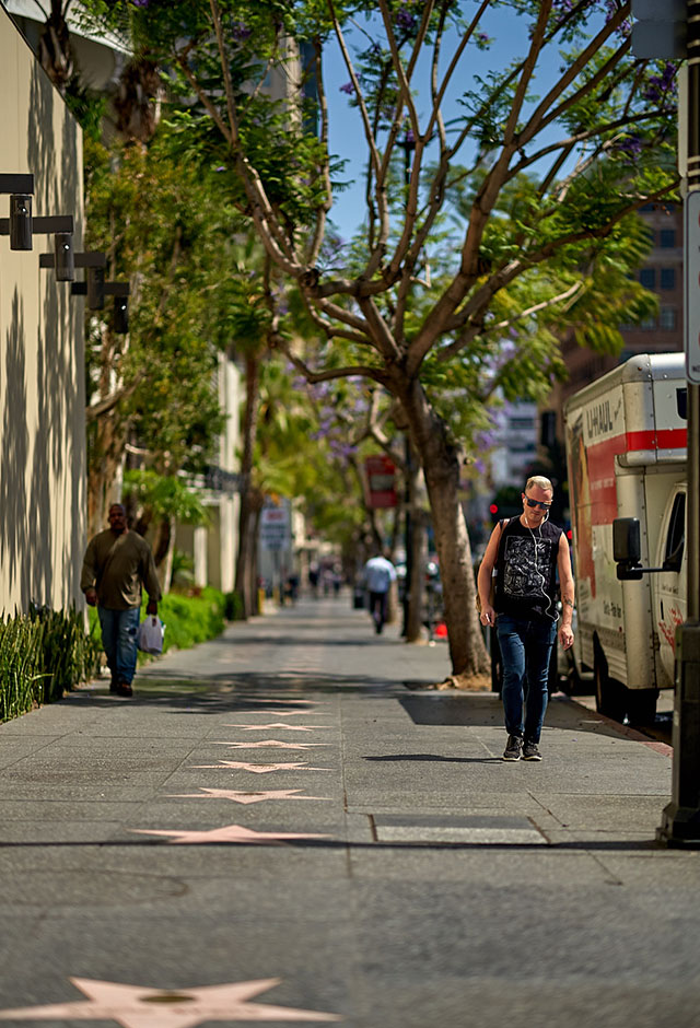 Hollywood Boulevard by the Duran Duran star, Los Angeles. Leica M10 with Leica 75mm Noctilux-M ASPH f/1.25. © 2018 Thorsten von Overgaard. 