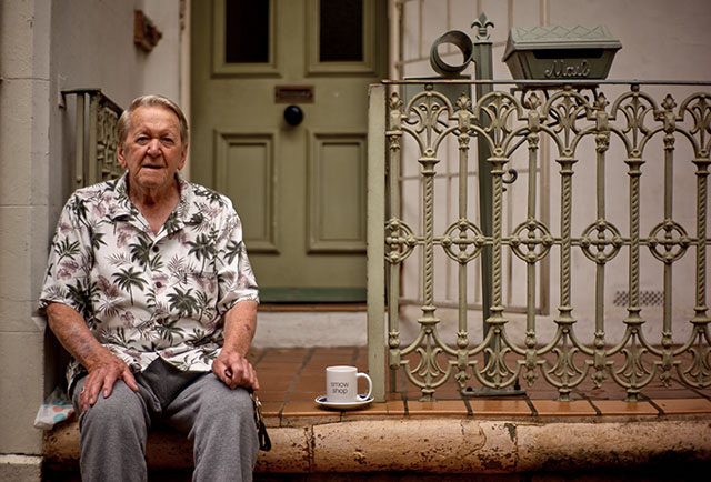 This 84 year old gentlemen have been living in this house for 40 years. We had a good chat. Sydney. Leica M10-P with 7artisans 50mm f/1.1. © Thorsten Overgaard. 