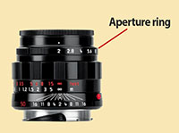 Aperture ring Leica 50mm APO-Summicron f/2.0 Black Paint LHSA limited edition