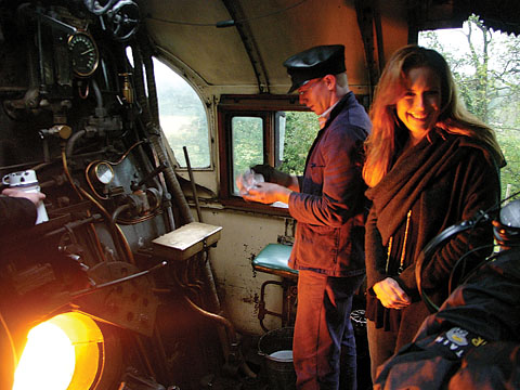 Kelly Preston at Bluebellrailways