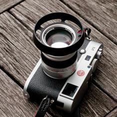 9024 OUS ventilated lens shade on Leica 90mm Summarit-M f/2.4