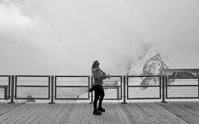 Layla Bego on the mountain. Leica Q2 Monochrom. © Thorsten Overgaard.