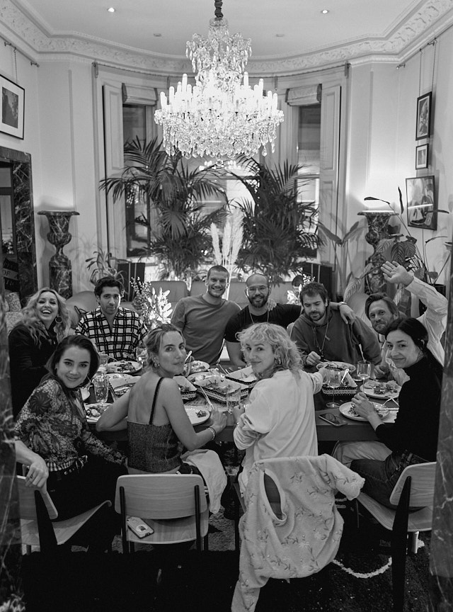Dinner with Georg.weissacher and friends in London. Leica Q2 Monochrom. © Thorsten Overgaard.