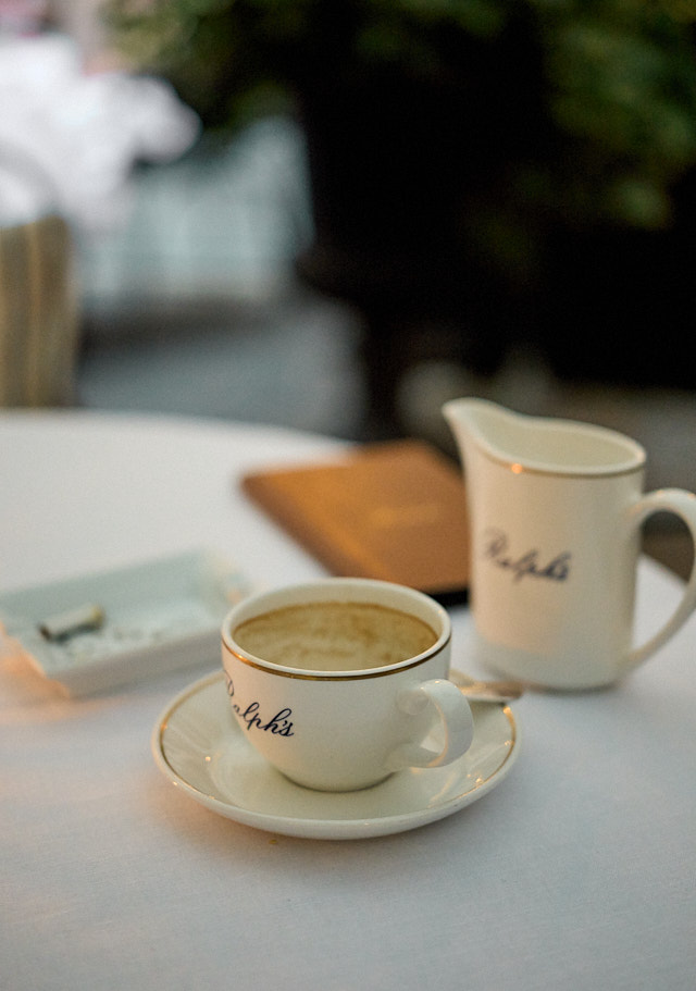 Coffee at Ralph's (The Ralph Lauren Restaurant Paris). Leica M10-R Black Paint with Leica 50mm APO-Summicron-M ASPH f/2.0. © Thorsten Overgaard.