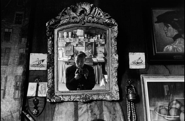 Bruce Davidson (1933) is an American photographer and member of Magnum since 1958. Her a self portrait from 1957.
