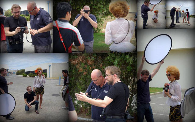 A collage from the Leica One-Day Workshop in Perth on Novembe 17, 2013. Photo by Don Ward  