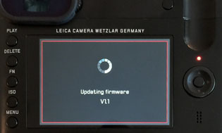 Firmware update in progress (2-3 minutes)