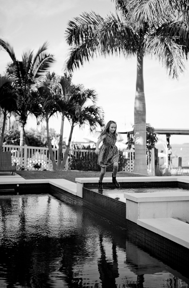 Mila playing by the pool in Clearwater, Florida. Leica M 240 with Leica 50mm APO-Summicron-M ASPH f/2.0 with B+W ND-filter (X4/2-stop/0.6). 