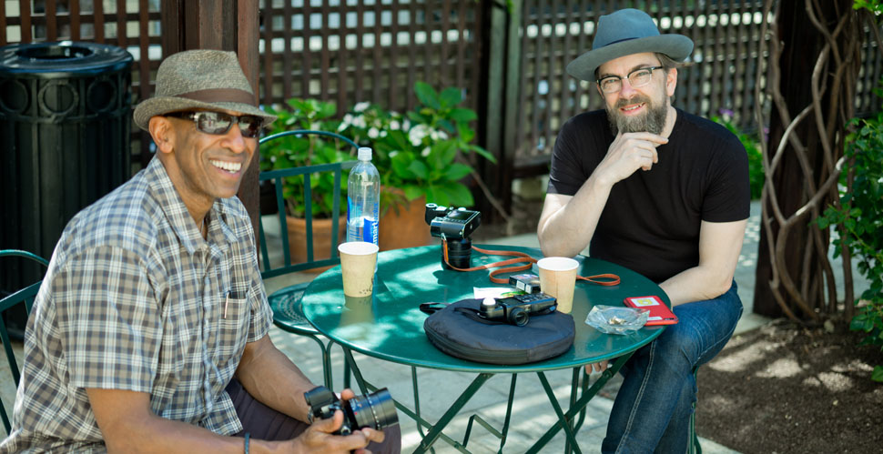 Kevin D. Goodman and Thorsten Overgaard in Hollywood, 2015. 