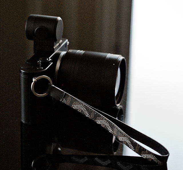 Leica TL2 with Goyard keyring as wrist-strap.