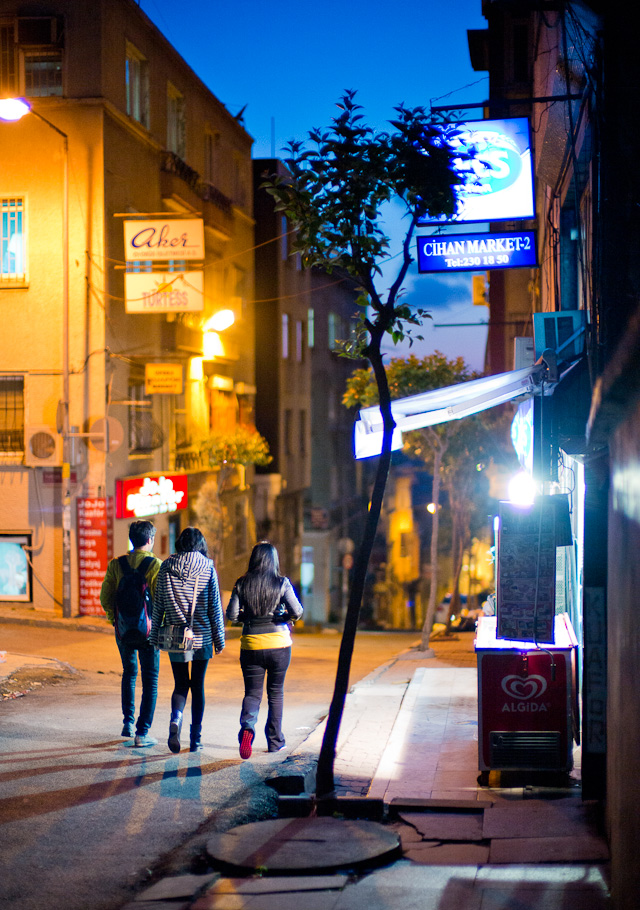 Our "dangerous" neighbourhood the first evening. Leica M Type 240 with Leica 50mm Noctilux-M ASPH f/0.95.