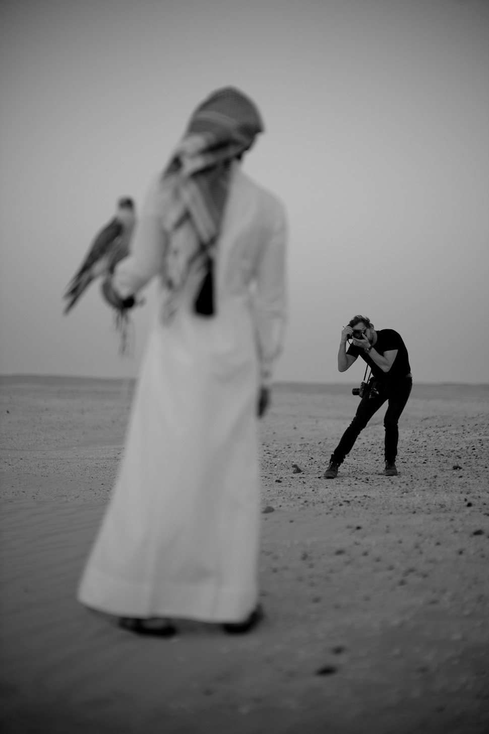 Thorsten Overgaard by Khalid Bin Hamad AL-Thani in the desert of Qatar. © 2013 Khalid Bin Hamad AL-Thani. All rights reserved. Leica M9 Hermes with Leica 50mm Noctilux-M ASPH f/0.95