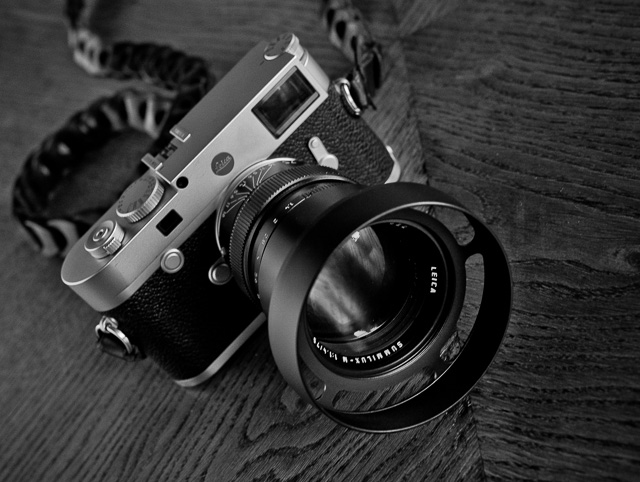 My new 75mm Summilux-M f/1.4 ventilated shade that will be available for sale soon.