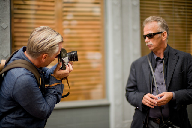 Jeff Berghoff photographing James Lemon. 