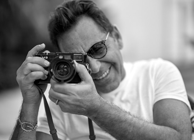 Salvo with his Leica in Clearwater. © Thorsten Overgaard. 