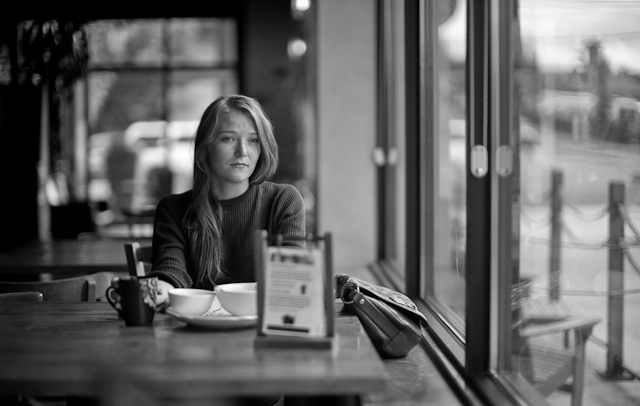 Lost in the moment. We met Satu from Finland today. She met her American husband in Korea, and after having lived in her home country Finland for a while, they now just mover to Seattle. © 2014 Thorsten Overgaard  